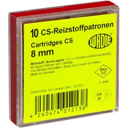 Cartouches A Gaz Wadie Cs - Calibre 8Mm