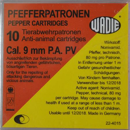 Cartouches À Gaz Wadie Pa Pv Pepper