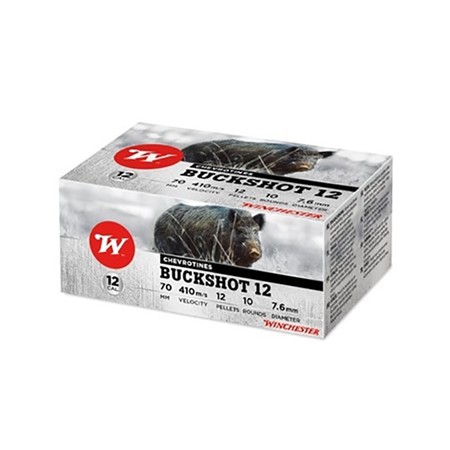 Chevrotine Winchester Buckshot Magnum Cuivrée - 12G - Calibre 12