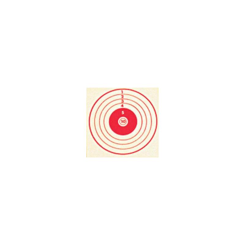 Cible rouge colombi sports tir carabine 10 metres 14x14 - par 100