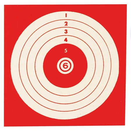 Cibles 10X10 Januel Rouge - Par 100