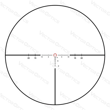 LUNETTE DE VISÉE 1-6X24 VECTOR OPTICS CONTINENTAL SFP RET TACTICAL BDC