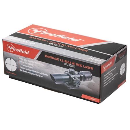 LUNETTE DE VISÉE 1.5-5X32 FIREFIELD BARRAGE RIFLESCOPE AVEC RED LASER