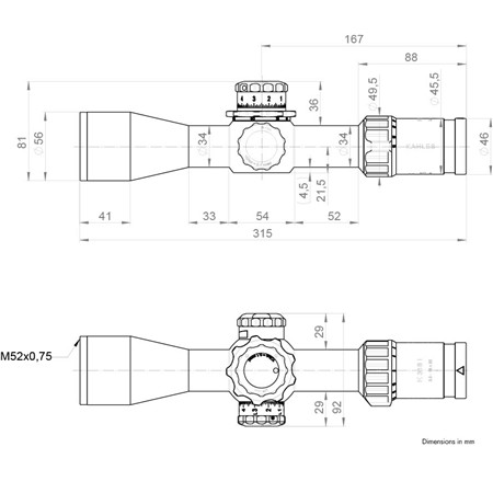 LUNETTE DE VISÉE 3.5-18X50I KAHLES K318I REFINED