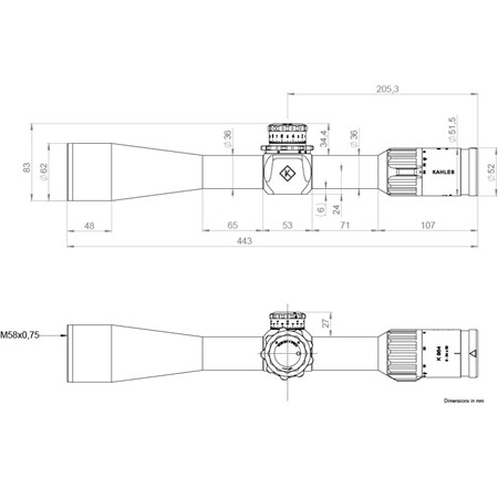 LUNETTE DE VISÉE 3.5-18X50I KAHLES K864
