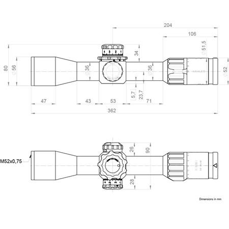 LUNETTE DE VISÉE 3.5-28X50 KAHLES K328I REFINED