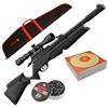 Carabine À Air Comprimé Gamo Pcp Arrow + Lunette - Calibre 4.5Mm + Lunette 3-9X40 + Cible + Plombs + Fourreau