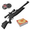 Carabine À Air Comprimé Gamo Pcp Arrow + Lunette - Calibre 4.5Mm + Lunette 3-9X40 + Cible + Plombs
