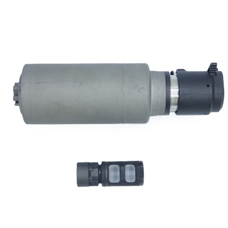 Modérateur De Son B&T Rbs Qdn + Compensateur B&T Rotex X - Gris