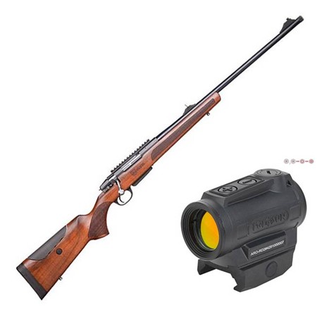 Pack Carabine À Verrou Ata Arms Turqua Crosse Busc Réglable + Point Rouge Holosun Aro