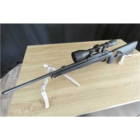 Pack Carabine À Verrou Bcm Rubis Crosse Synthétique Avec Trou De Pouce Avec Lunette + Silencieux - Calibre 30-06 Spring - Canon 56Cm