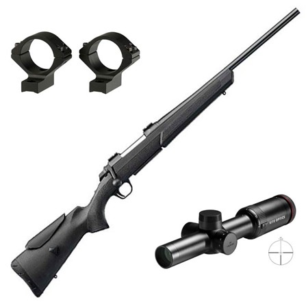 Pack Carabine À Verrou Browning A-Bolt 3 + Black Beast Threaded 30.06 + Lunette Kite 1-4X24 + Colliers De Montage