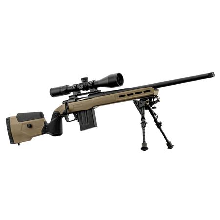 PACK CARABINE À VERROU MOSSBERG LR TACTICAL RTI 6-24X50 BIPIED HARRIS