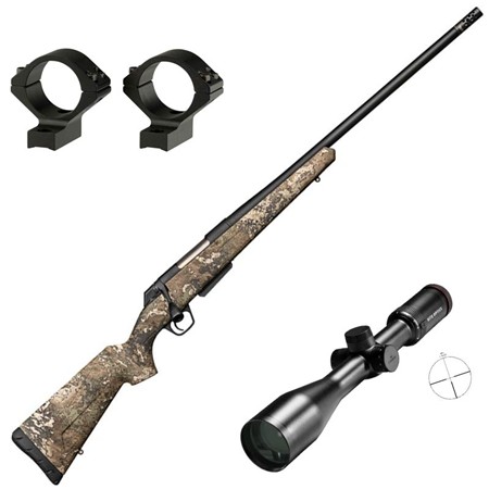 Pack Carabine À Verrou Winchester Xpr Strata + Lunette Kite 3-12 X 50 + Colliers De Montage