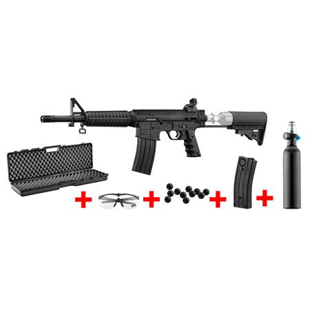 Pack Carabine Semi Automatique Balle Caoutchouc Concorde Defender Ar15 Defense