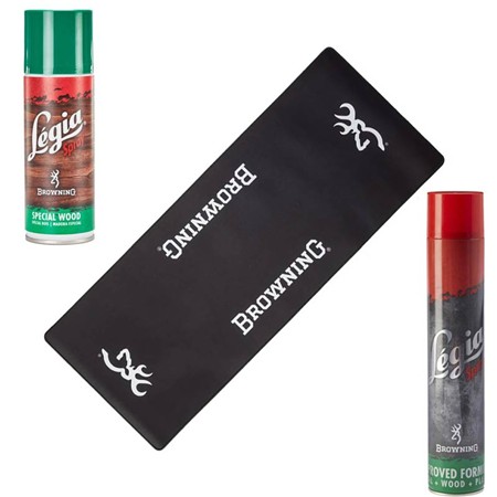 Pack Nettoyage Browning Legia - Huile + Tapis + Nettoyant Bois Offert