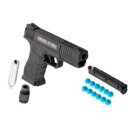 PACK PISTOLET BALLE CAOUTCHOUC CONCORDE DEFENDER CD50
