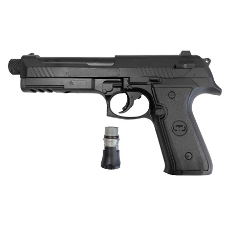 PACK PISTOLET BALLE CAOUTCHOUC LTL ALFA 1.5 GENII - NOIR