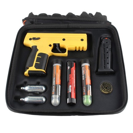 Pack Pistolet Byrna Sd Pepper Kit - Calibre 68 - Jaune