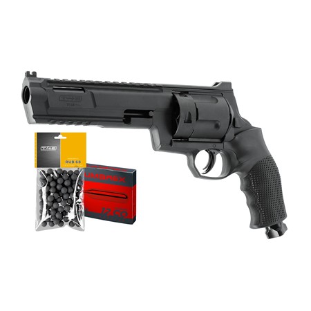 PACK PRÊT À TIRER T4E TR68 GEN2 CAL 68 + 100 BILLES ET 5 CARTOUCHES CO2