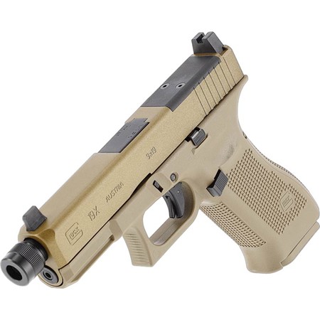 PISTOLET CO2 T4E GLOCK 19X MOS BBS - COYOTE