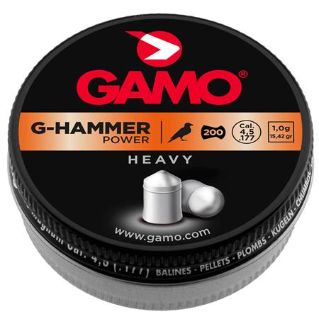 PLOMB POUR CARABINE GAMO G-HAMMER POWER LOURDS - CALIBRE 4.5MM