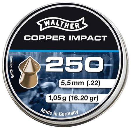 Plomb Pour Carabine Walther Copper Impact - Calibre 5.5 Mm