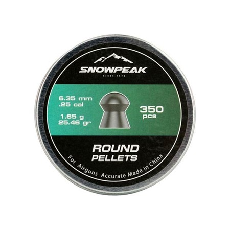 Plombs Ronds Snowpeak - Calibre 6.35