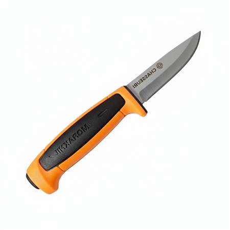 Serie Limitee - Couteau Morakniv Chasseur.Com Edition 2025 - Modèle Basic 546 - Orange/Noir